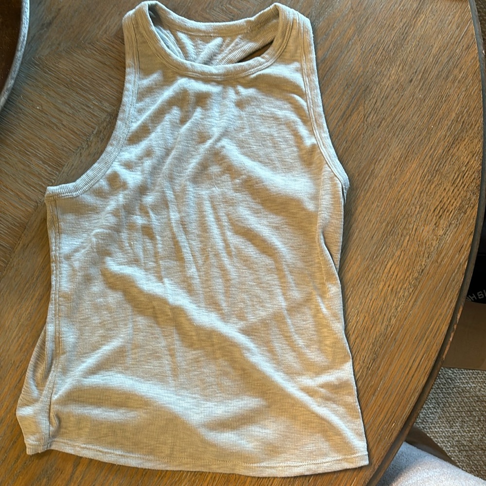 Vuori racerback tank, Grey, size medium